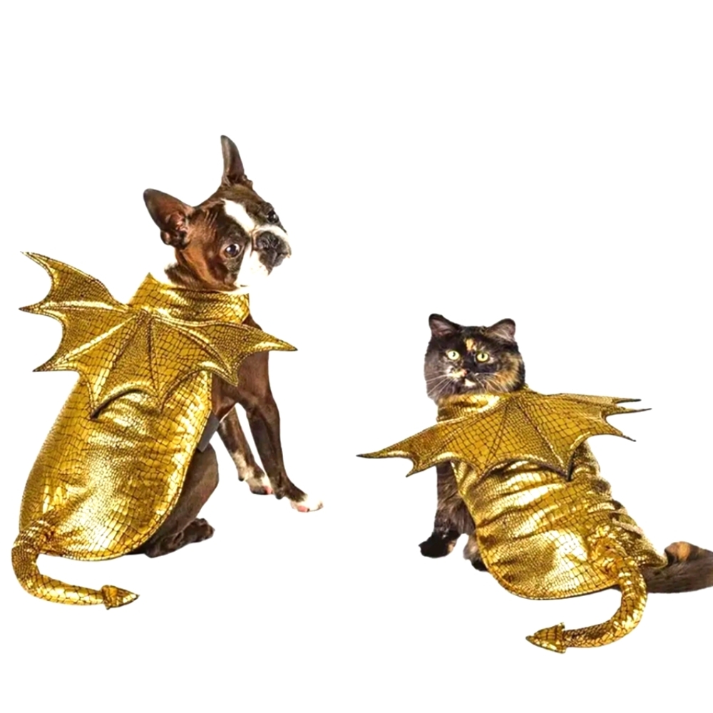 Metallic gold dragon costume size xs